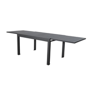 TABLE JARDIN AURORE ALU GRIS ANTHRACITE A RALLONGE 135/270 X 90 X 75CM TABLE JARDIN AURORE ALU GRIS ANTHRACITE A RALLONGE 135/270 X 90 X 75CM